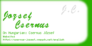 jozsef csernus business card