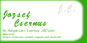 jozsef csernus business card